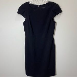 J Crew Wool Black Dress Career Professional Petite